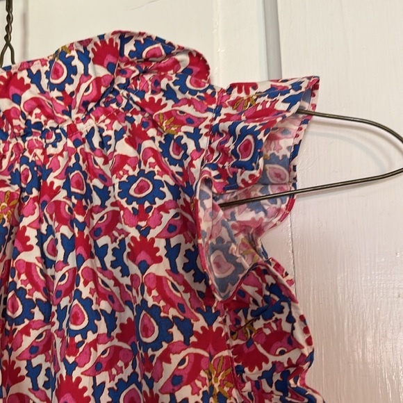 Xirena Floral Sleeveless Top - Red and Blue - Picture 5 of 5